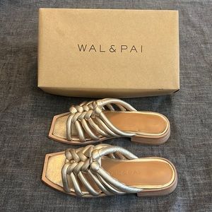 JCrew - Wal & Pai -Leather Caged Sandals - Size 7.5 (EU 38) - New w Original Box